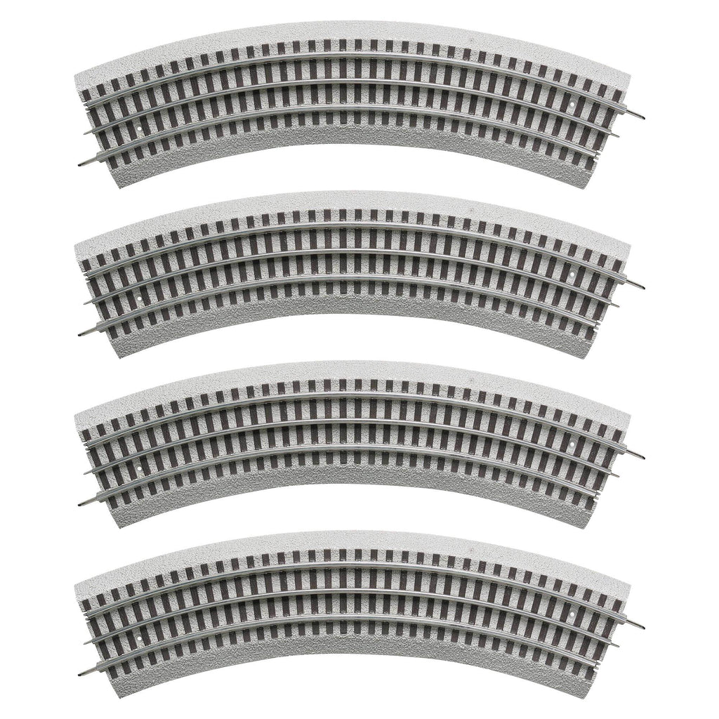 4 Pack O-Gauge Curved Railway Track Pieces E641
