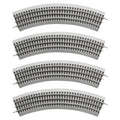 4 Pack O-Gauge Curved Railway Track Pieces E641
