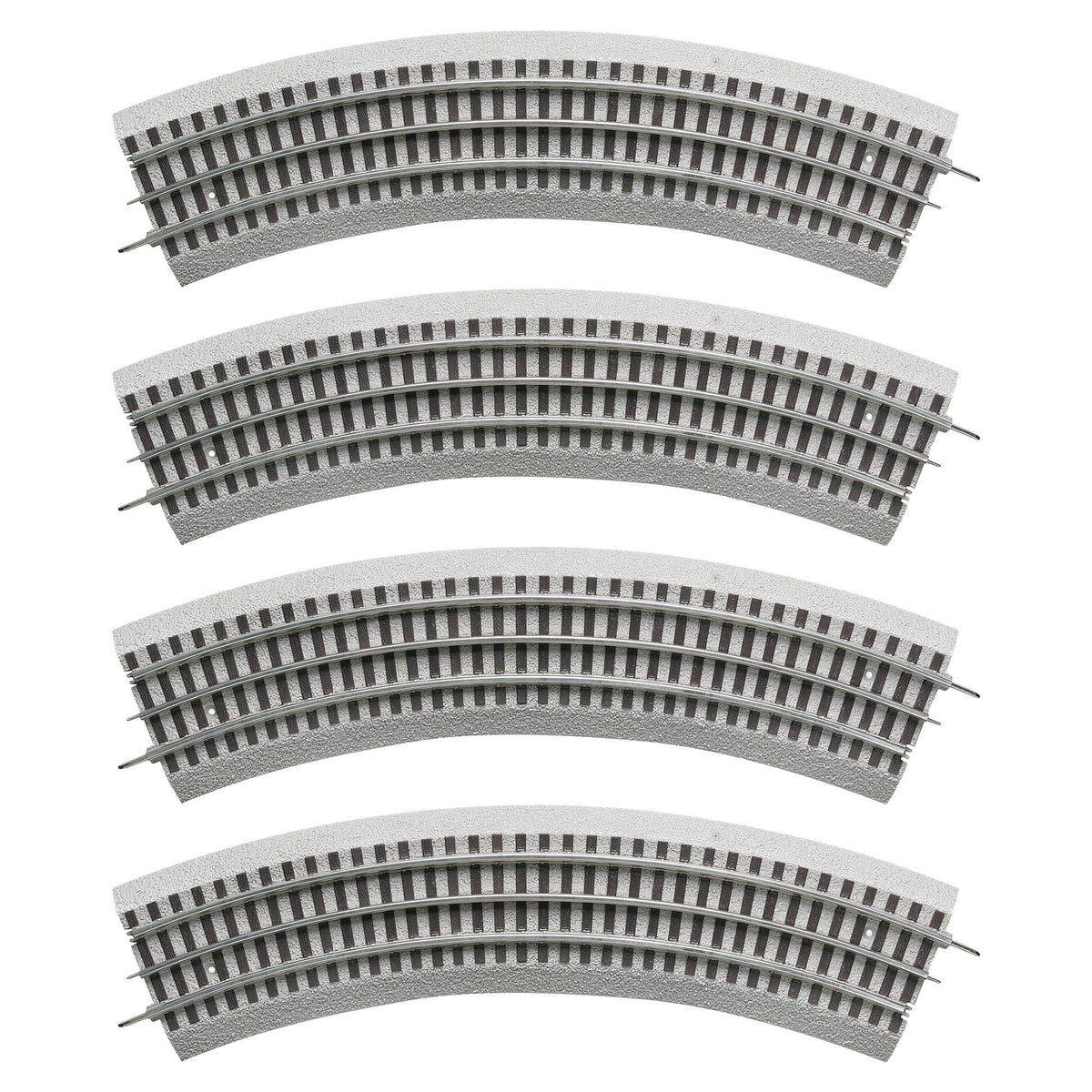 4 Pack O-Gauge Curved Railway Track Pieces E641