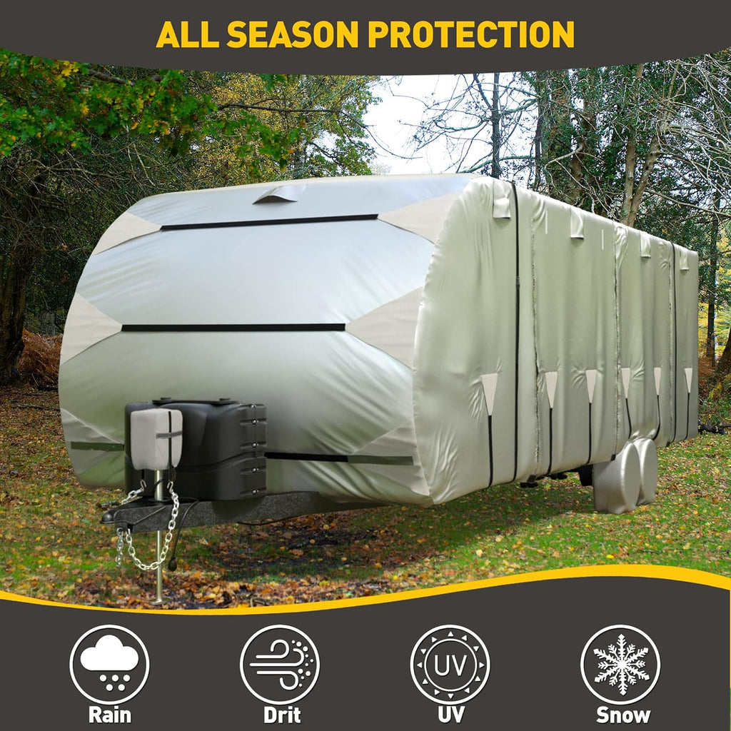 300D Anti-Tear Waterproof Windproof Anti-UV RV Trailer Cover O6663