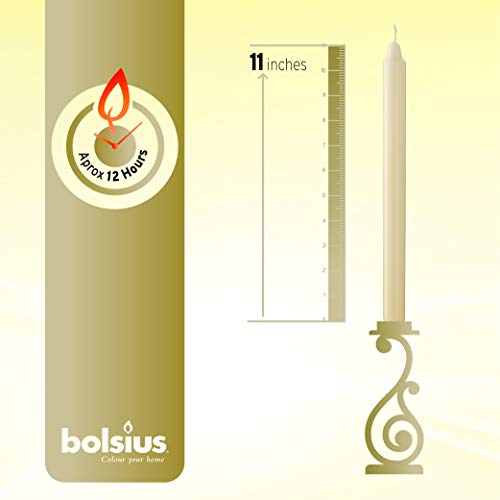 Ivory Unscented Dripless 11.5 Inch Candlesticks Bulk Pack 50 Count D8811