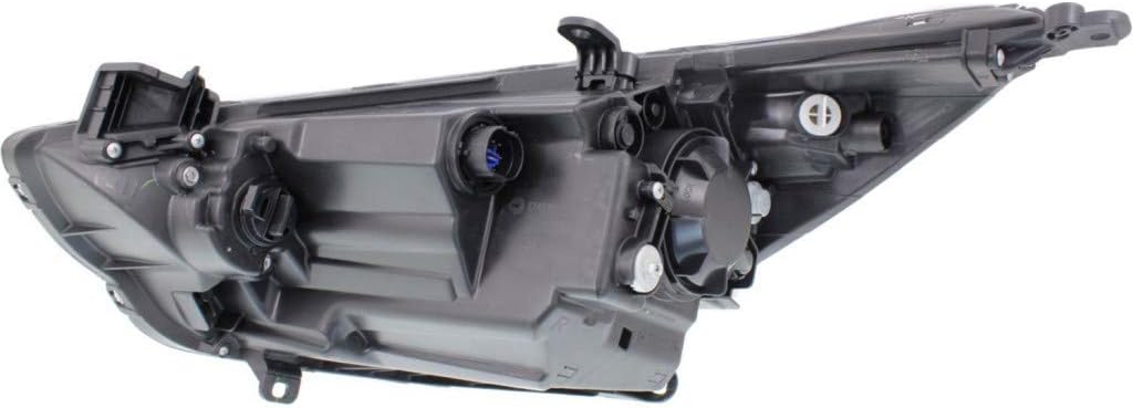 2015 2016 2017 Hyundai Accent Headlight Assembly Driver Side Black Housing U74366