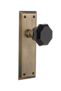 Antique Brass Black Door Knob L789