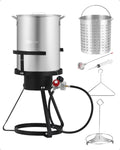 30QT Propane Turkey Fryer with Round Cooktop Kit O242
