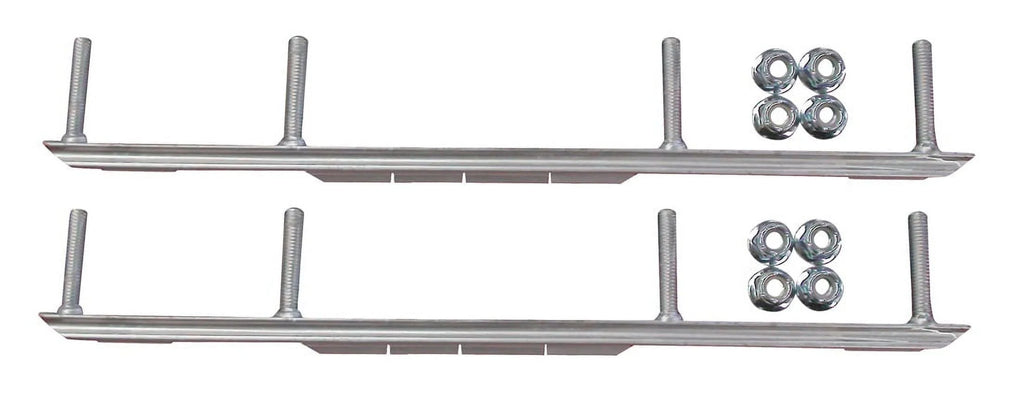 Yellow XT Snowmobile Skis with 4.5" Shaper Bars Complete Kit S1252