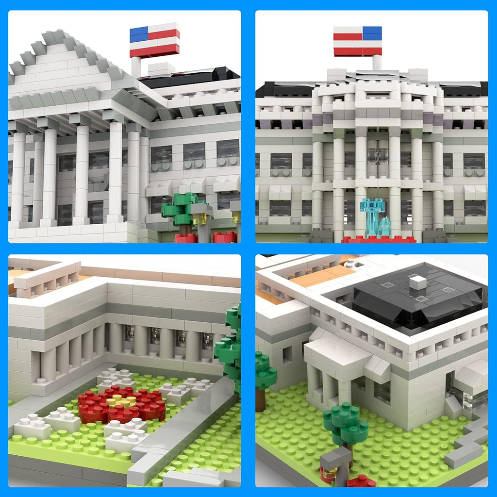 White House U.S. Capital Building and Architecture Toys Model Set (3000 Pieces) Pack of 2 P859