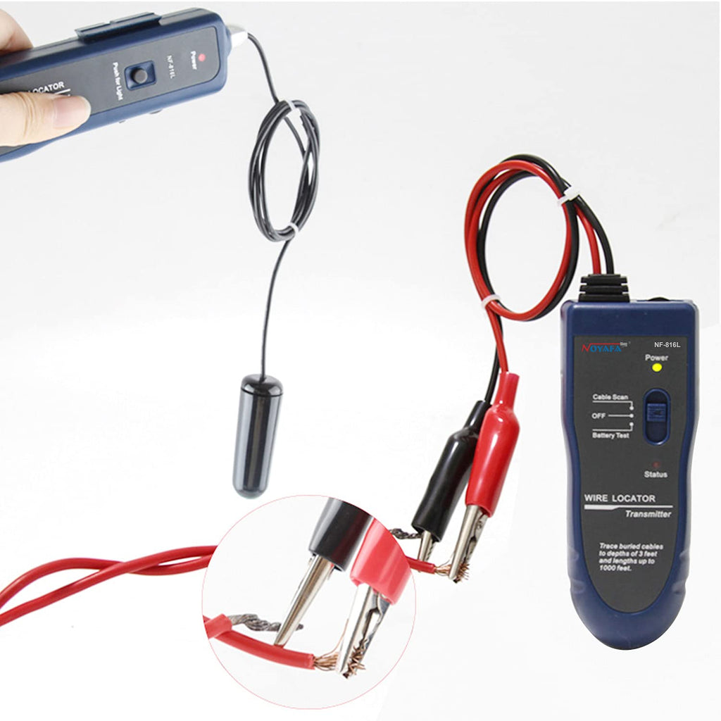 Underground Cable Wire Locator with Rechargeable Lithium Battery F77385
