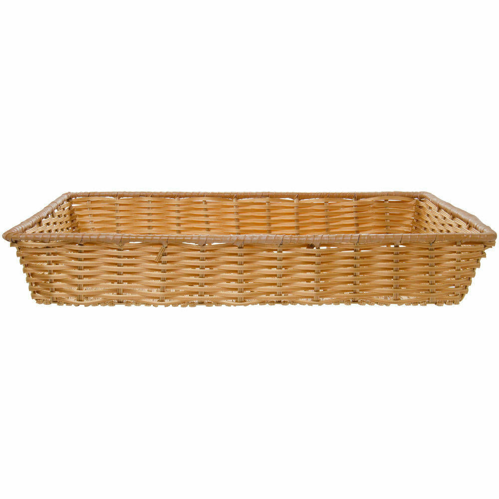 Rectangular Natural Plastic Washable Basket Q6331