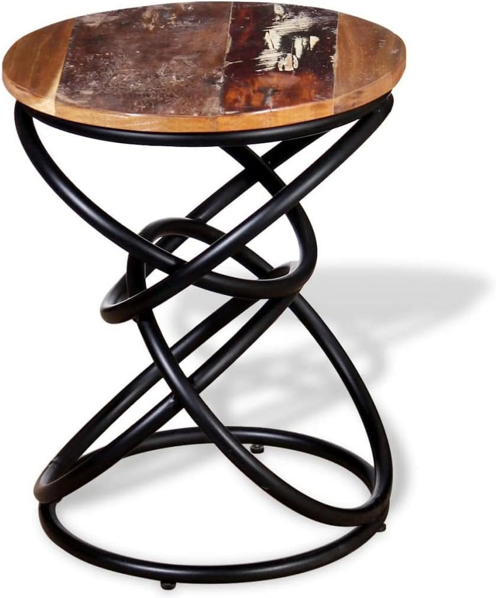 Solid Reclaimed Wood Table with Iron Frame I5825