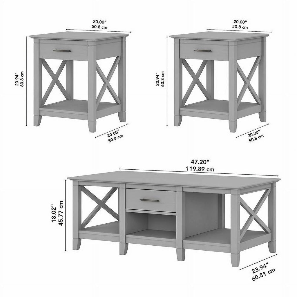 Coffee Table with End Tables O1956