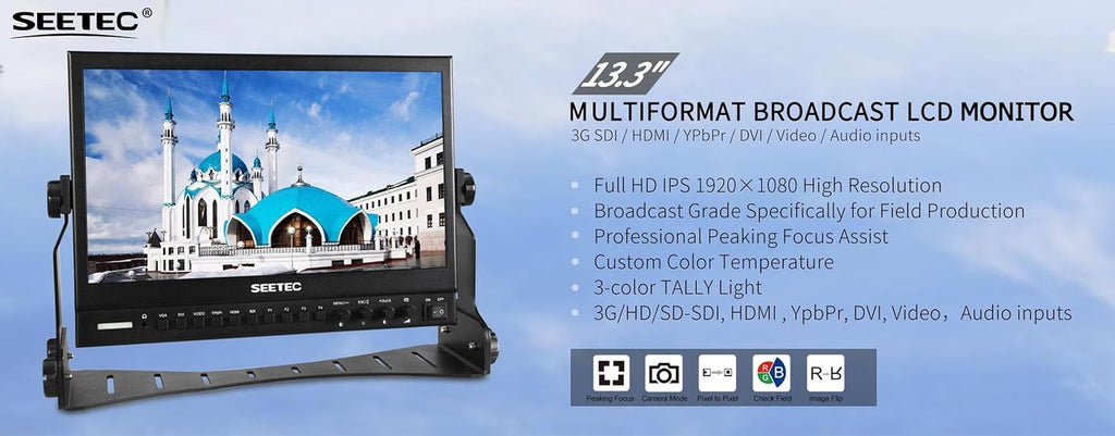 13.3 Inch IPS Full HD SDI Broadcast Monitor E49751