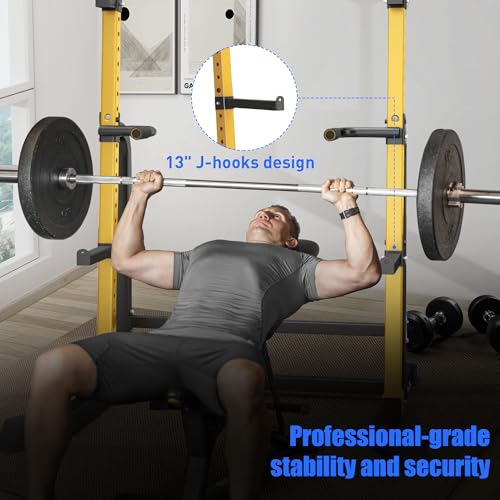 Heavy Duty 1000LB Power Cage Squat Rack with Adjustable Pull-Up Bar O63578