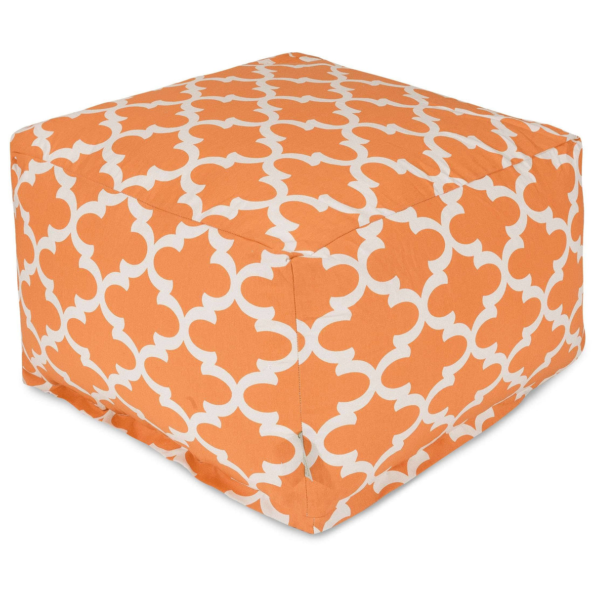 Peach Trellis Large Ottoman H735