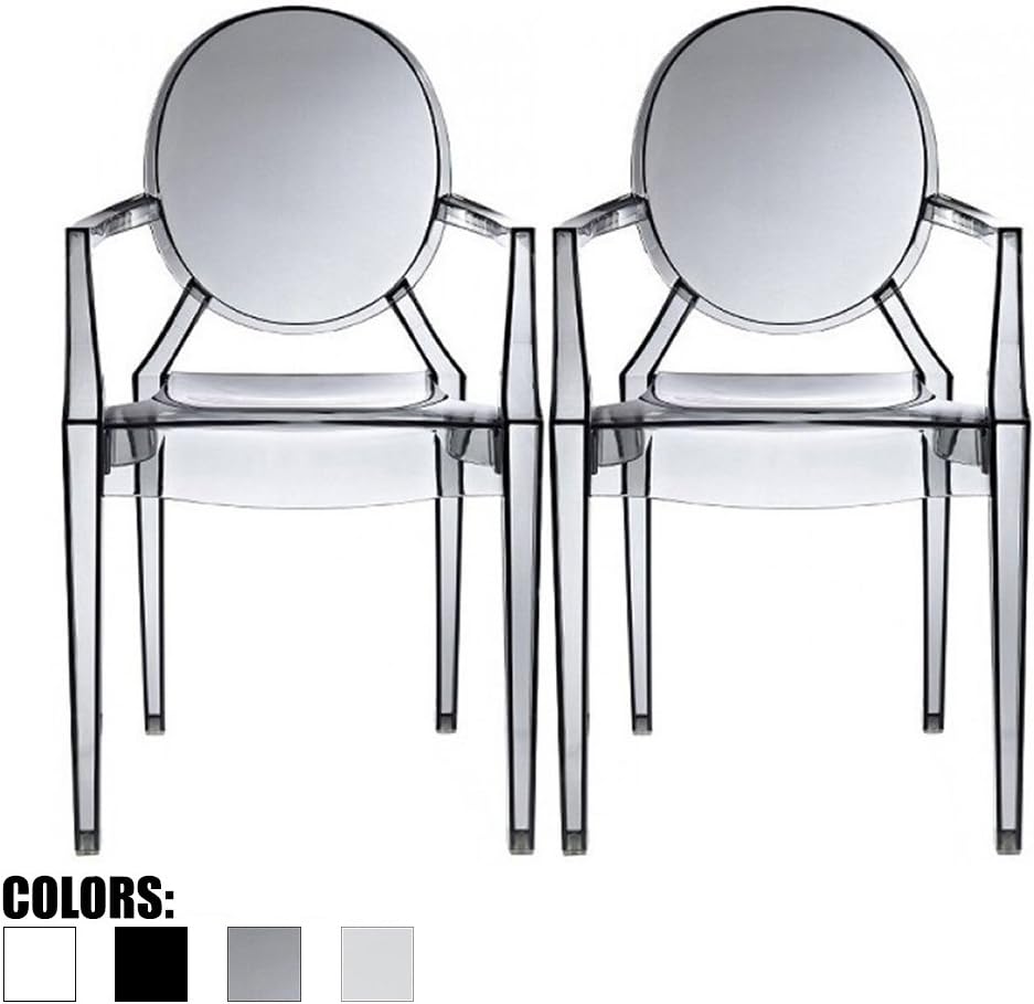 Set of 2 30” Clear Polycarbonate Bar Stool J61399