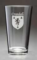Irish Coat of Arms Pint Glasses Set of 4 W8705