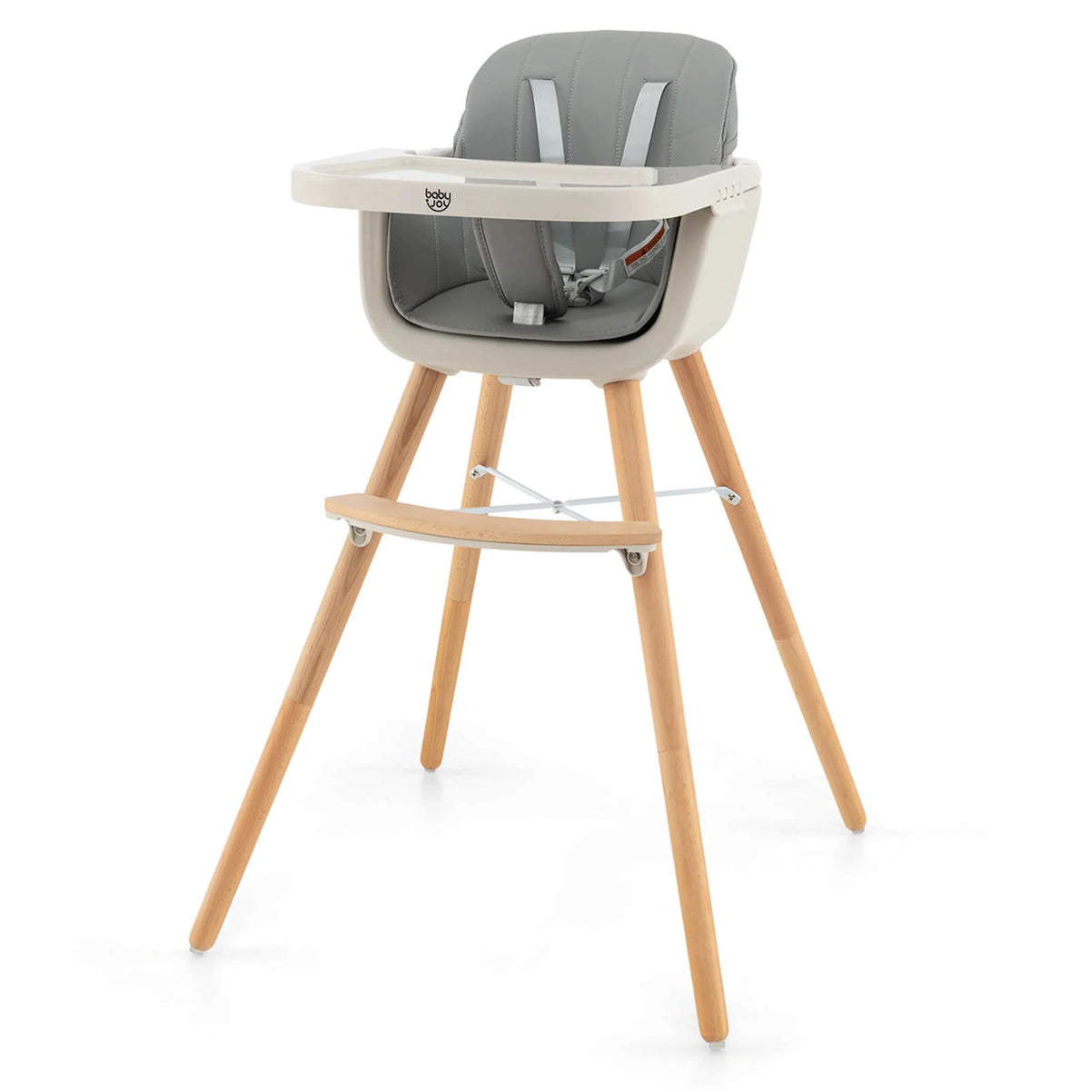 3 in 1 Convertible Wooden High Chair Beige W353131
