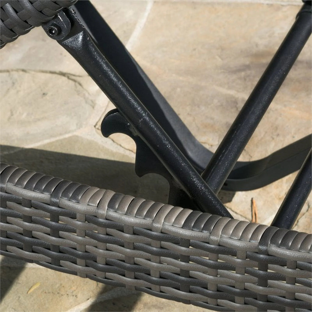 Grey Single Chaise Lounger P287798