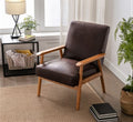 Brown Tufted Accent Chair R2847