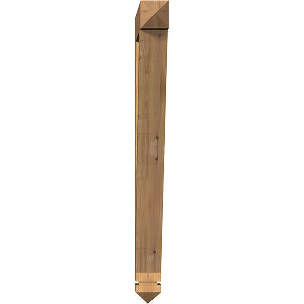 3 1/2x22W x 28x22D x 40x22H Traditional Arts & Crafts Smooth Bracket, Western Red Cedar X226