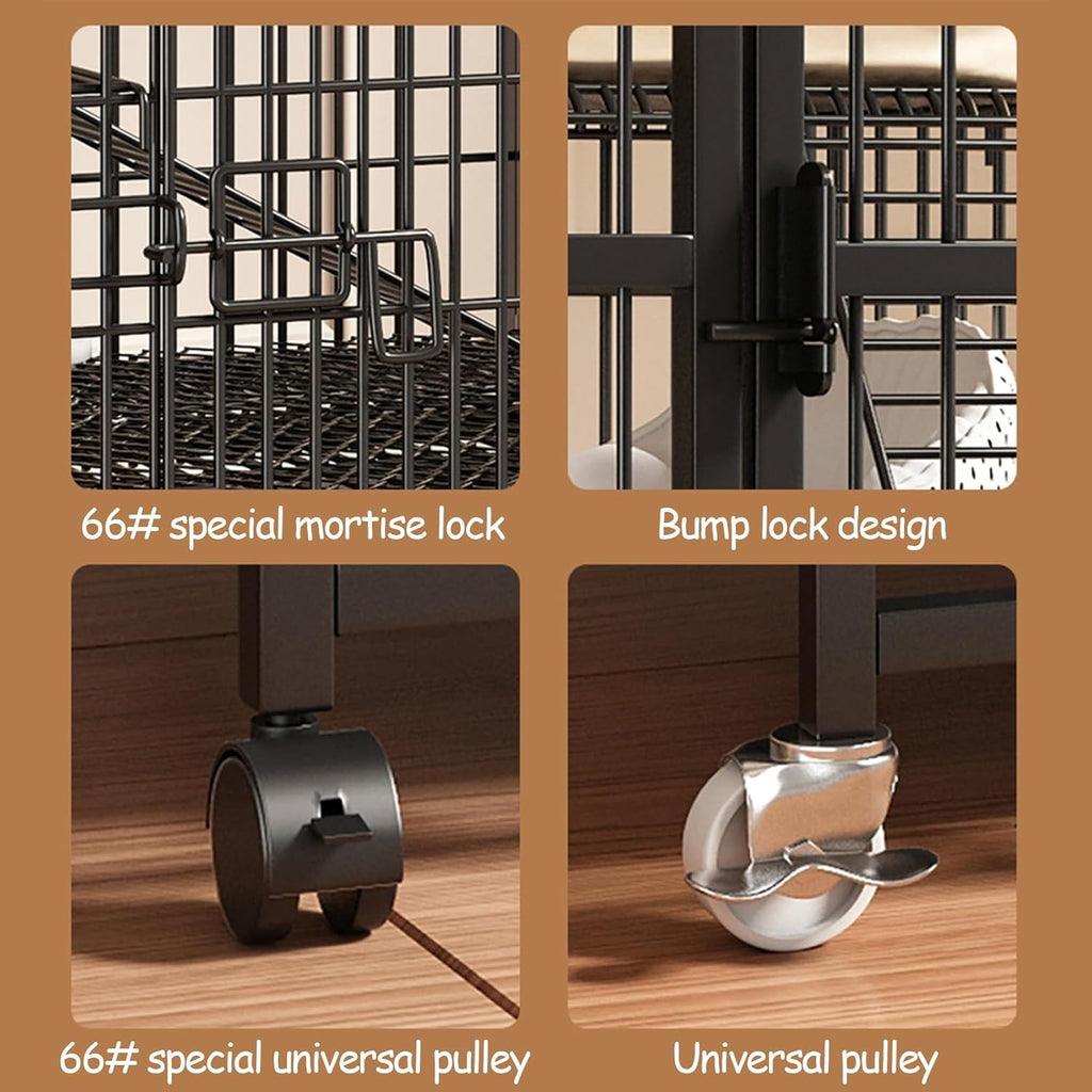 Large 2/3 Tier Cat Cage with Cat Litter Box Y201225