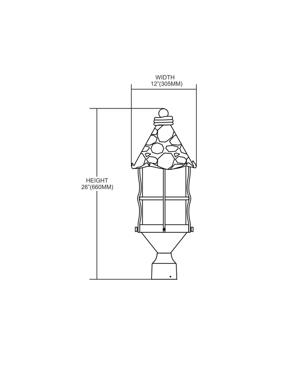 Antique Copper 3 Light Outdoor Post Light T84546