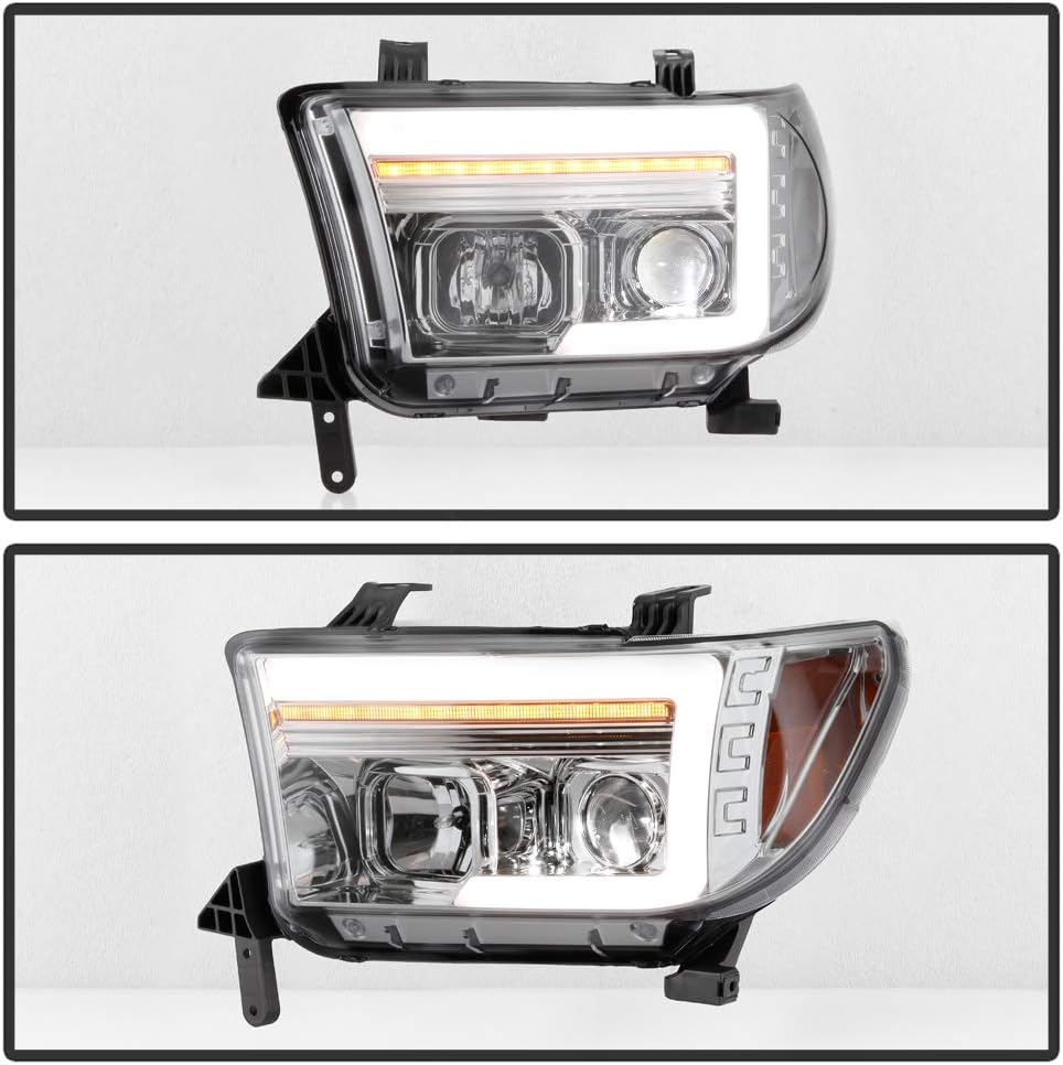 Chrome LED Projector Headlights H20906
