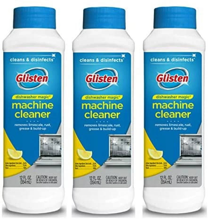 Dishwasher Cleaner & Disinfectant Fresh Lemon 12 Ounce Pack of 3 Y661