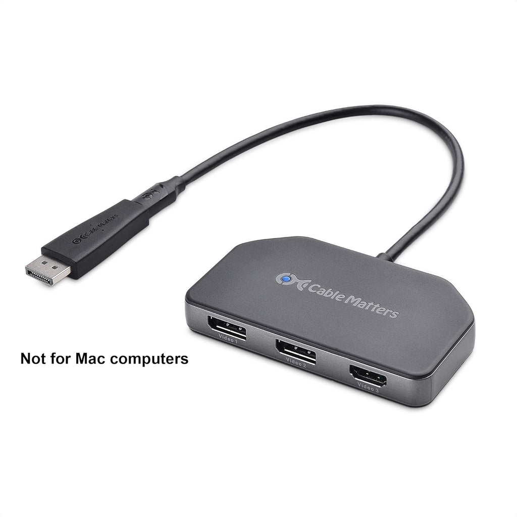 Triple 4K DisplayPort Splitter with 2X 8K DisplayPort 1.4 and 1x 4K HDMI X53282
