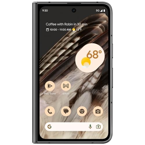 Obsidian 256 GB Foldable 5G Smartphone with Telephoto Lens and Ultrawide Lens D202
