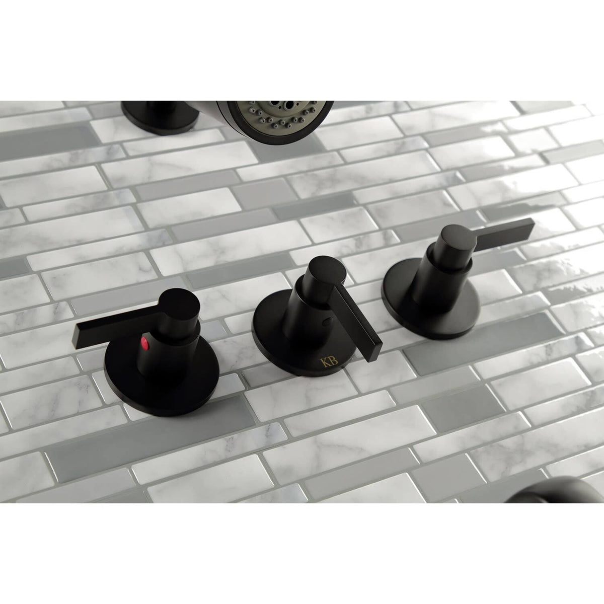 Three Handle Tub and Shower Faucet T5940