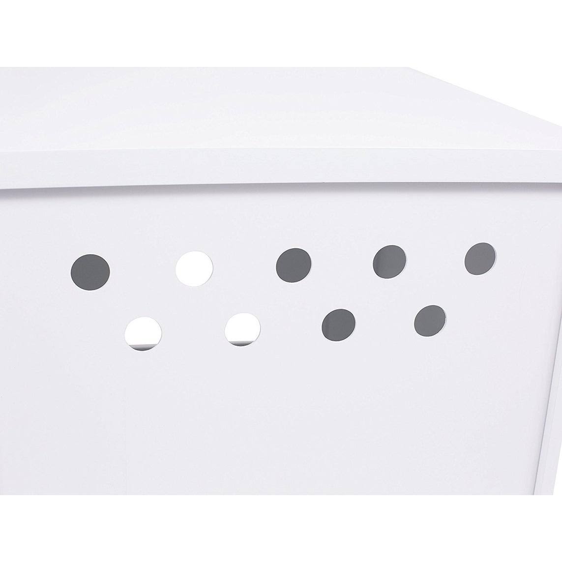 White Decorative Cat House Side Table O84223