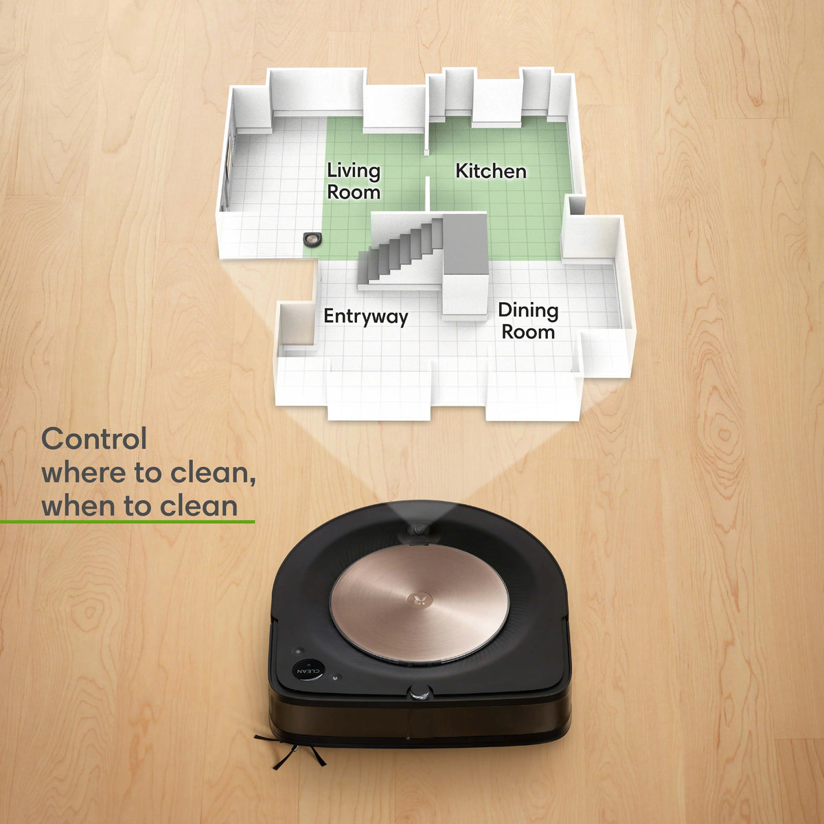 Robot Vacuum with Wi-Fi Connected Smart Mapping X49206