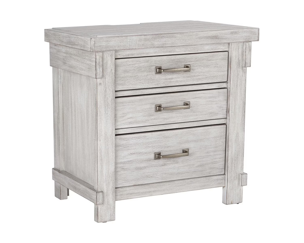 White Nightstand M14468