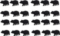 Matte Black Cast Iron Drawer Cabinet Pull Set of 24 L5248