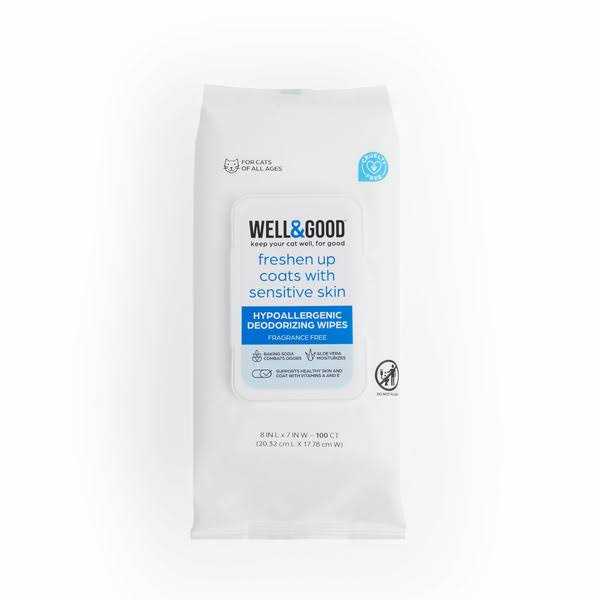 Unscented Hypoallergenic Cat Wipes K787414