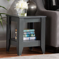 Grey Finished Wood End Table F2873