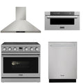 36 Electric Range, Range Hood, Dishwasher and Microwave M8534