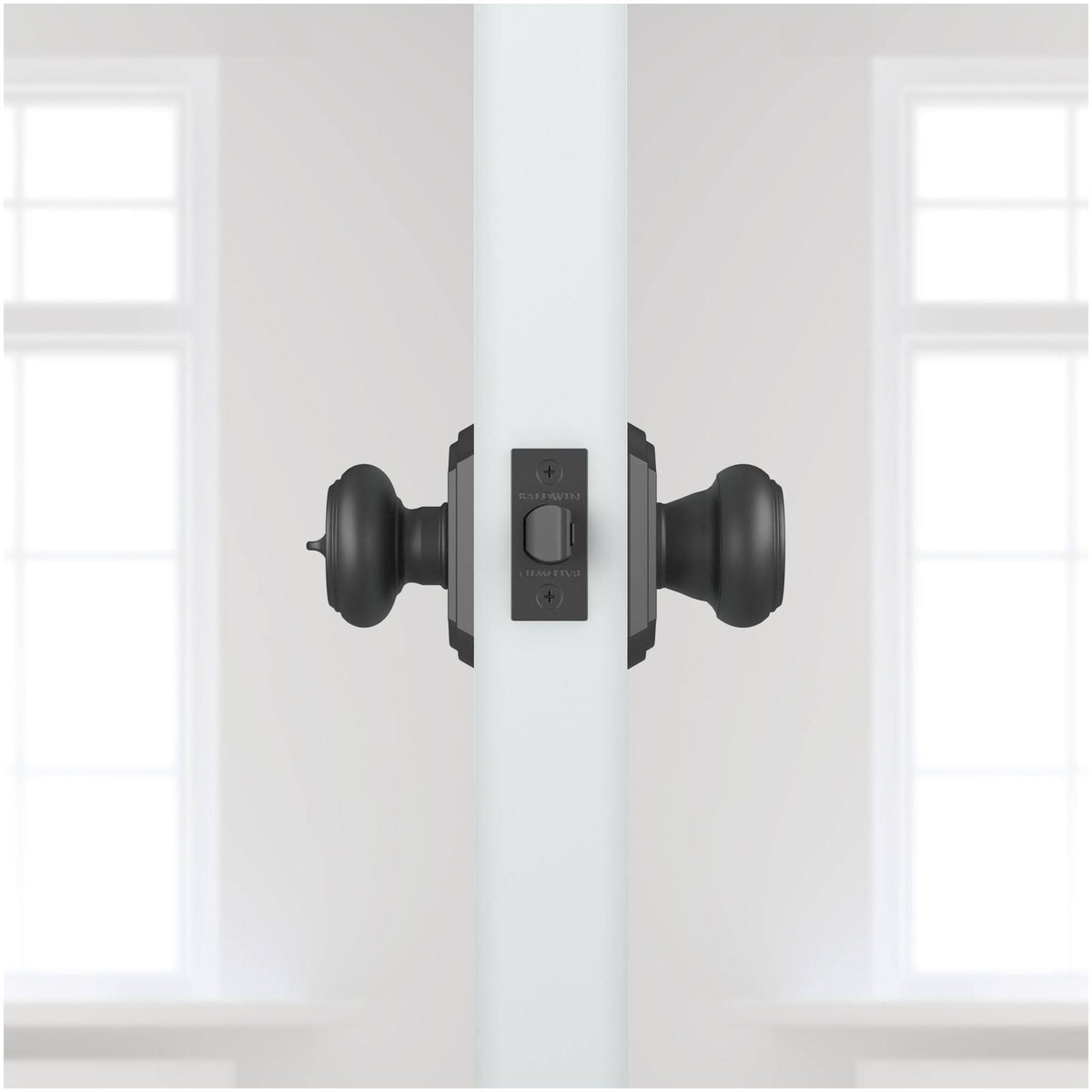 Satin Black Single Cylinder Keyed Entry Door Knob K4341
