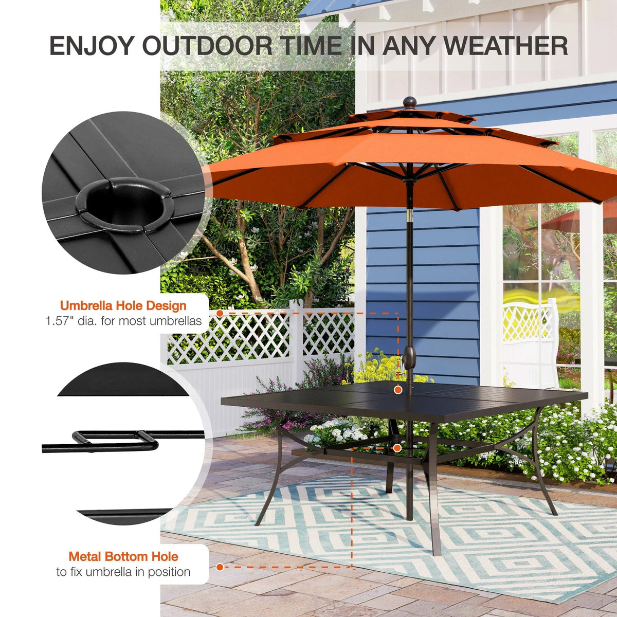 7 Piece Outdoor Patio Dining Set G98956