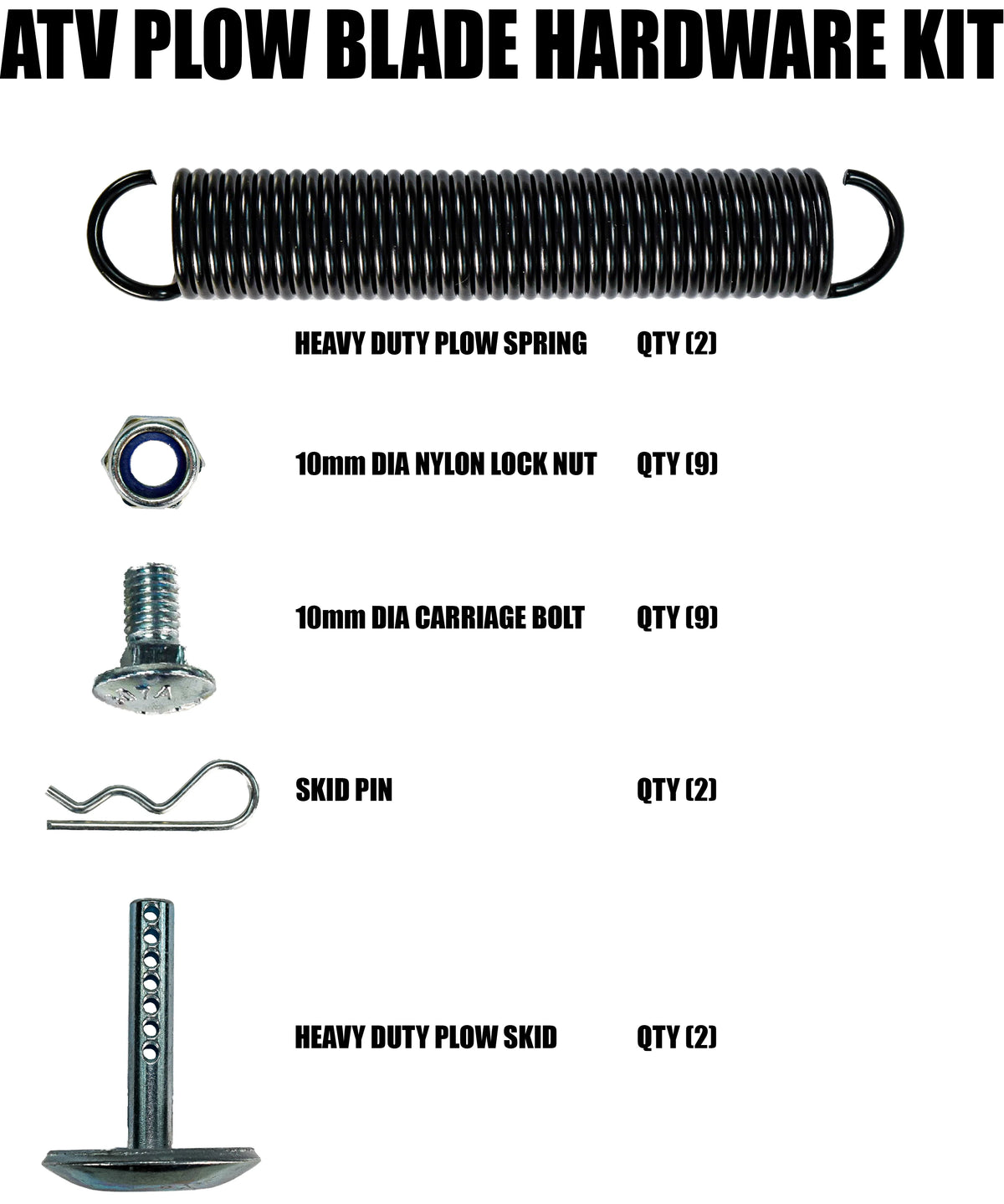 48" Universal ATV Snow Plow Blade Kit H9008