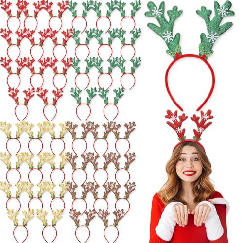 Christmas Deer Antlers Headband 12 Pcs N4247
