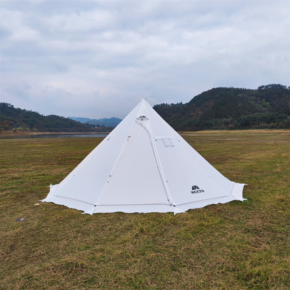 Pyramid Teepee Tent for 5 8 People with Stove Jack R97913