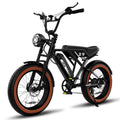 Black 20" 4.0 Fat Tire Electric Bike with 48V 15Ah Battery K717872
