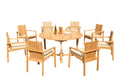 Grade-A Teak 8 Pc 7 Seater Dining Set K934871