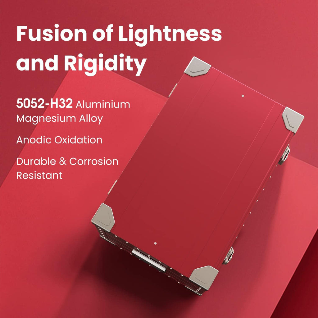 Red Aluminum Hard Protective Carrying Case A1843