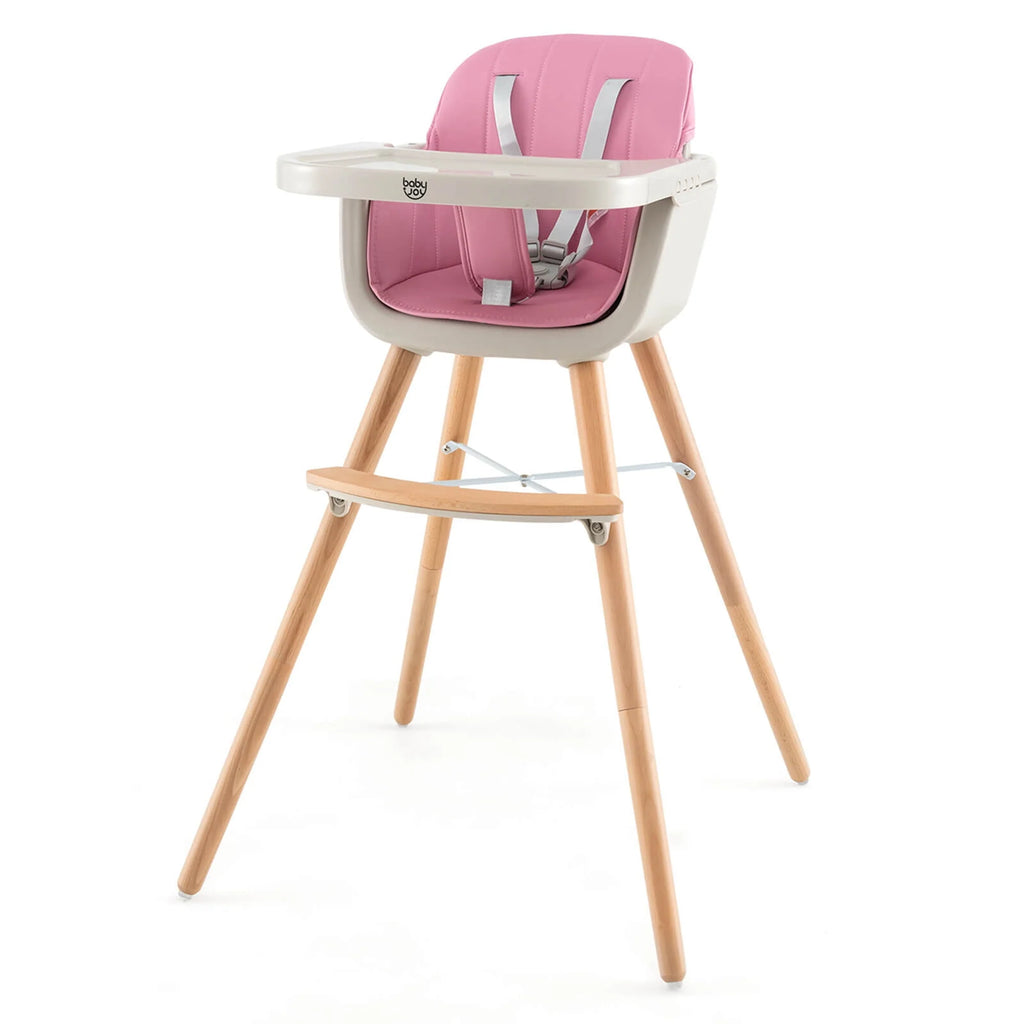 3 in 1 Convertible Wooden High Chair Beige W353131