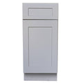 Gray Shaker Base Cabinet with 1 Door and 1 Drawer L377