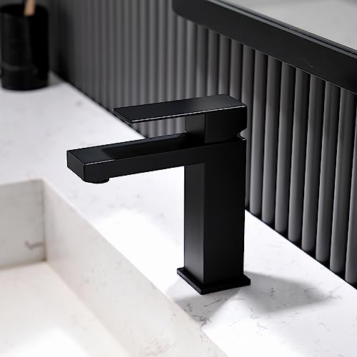 Brushed Nickel Tall Vessel Sink Faucet with Pop-up Drain Q234993