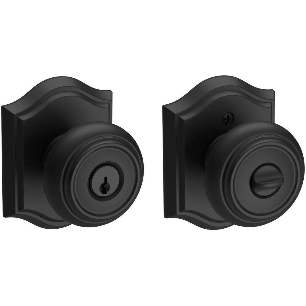 Satin Black Single Cylinder Keyed Entry Door Knob K4341