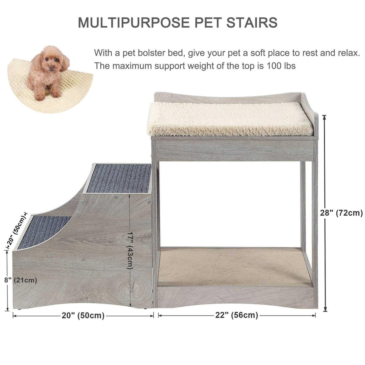 Pet Bunk Bed with Removable Step R6527